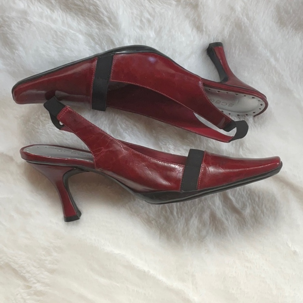 BCBGirls red patent shoes 7.5